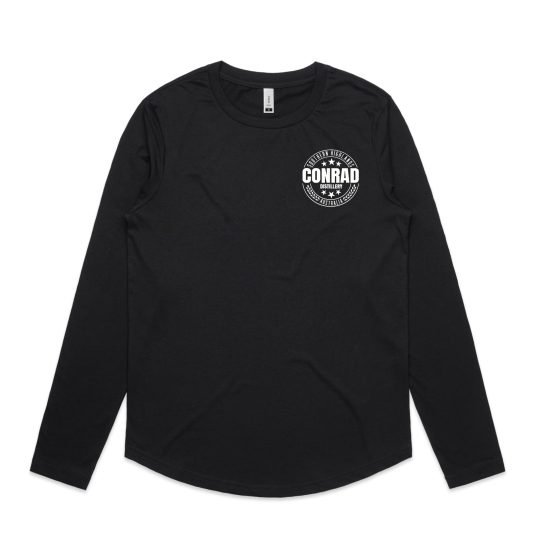 Conrad Distillery womens long sleeve tee