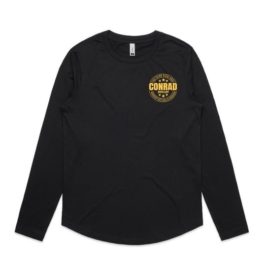 Conrad Distillery womens long sleeve tee