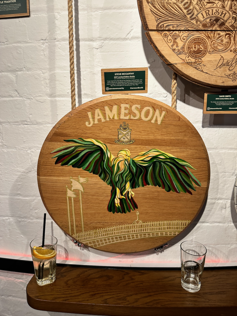 Jameson Whiskey barrel art