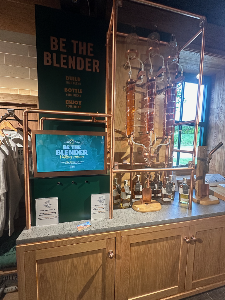 Tullamore Dew Distillery. We were thrilled by the “Be the Blender”