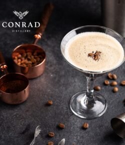 Conrad XO Café Coffee Liqueur Espresso Martini with Fresh Coffee Beans