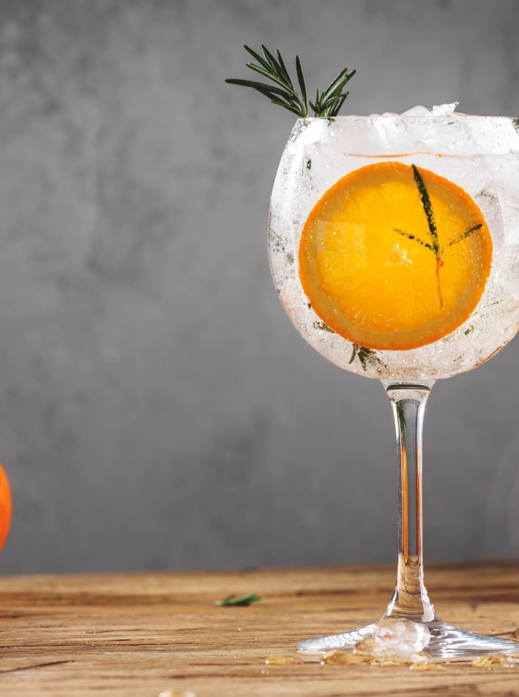 Mediterranean gin and tonic garnished with fresh orange slice — premium Australian gin serve